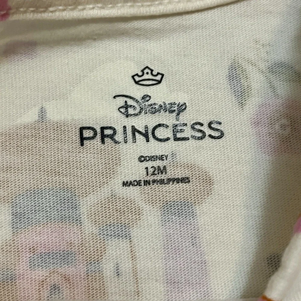 Infant Disney Princess Castle Print Drop Waist Dress‎ 12 Month K176